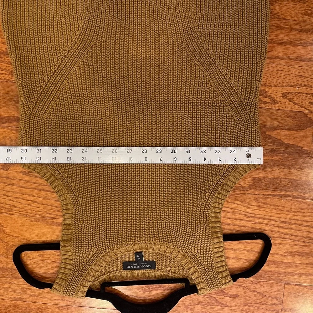 Banana Republic sweater tank in turmeric/mustard. 100% cotton. - Picture 5 of 6